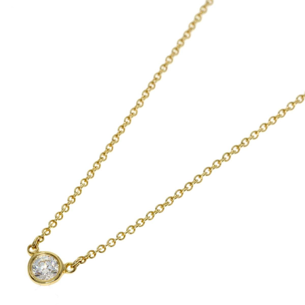 TIFFANY&Co. By The Yard Diamond Necklace K18 Yellow Gold Ladies [Used]