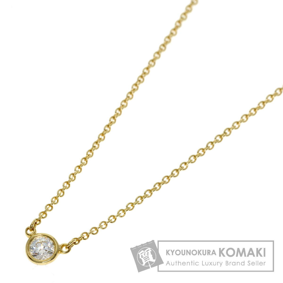TIFFANY&Co. By The Yard Diamond Necklace K18 Yellow Gold Ladies [Used]