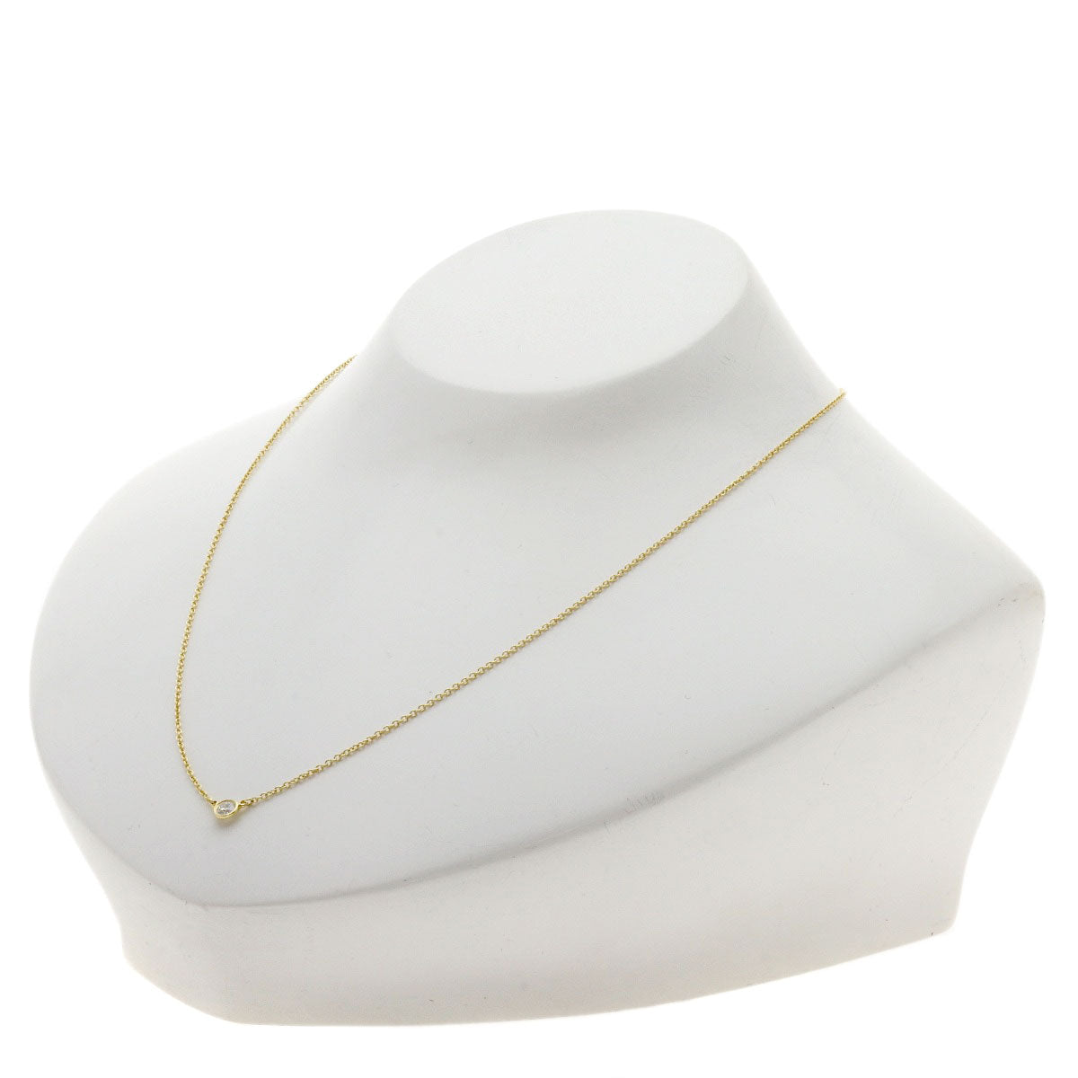 TIFFANY&Co. By The Yard Diamond Necklace K18 Yellow Gold Ladies [Used]