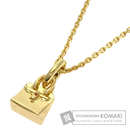 HERMES Amulet Birkin Necklace K18 Yellow Gold Ladies [Used]
