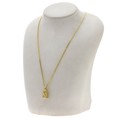 HERMES Amulet Birkin Necklace K18 Yellow Gold Ladies [Used]