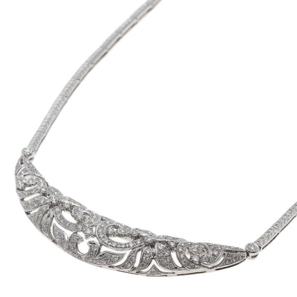2.29ct Diamond Necklace K18 White Gold 27.4g　Ladies