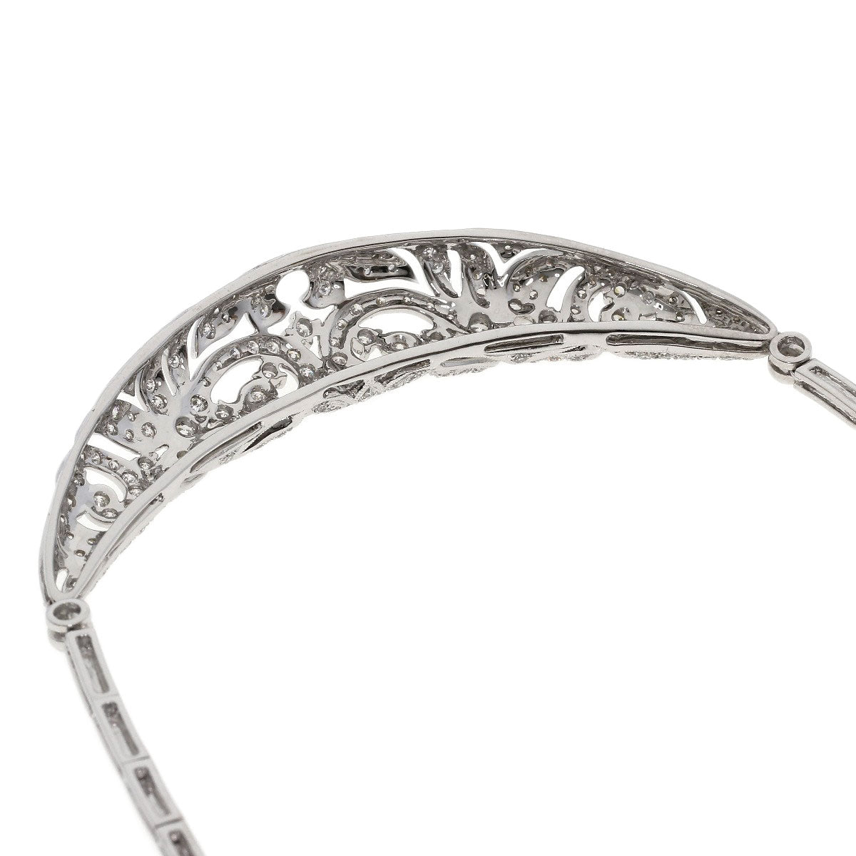 2.29ct Diamond Necklace K18 White Gold 27.4g　Ladies