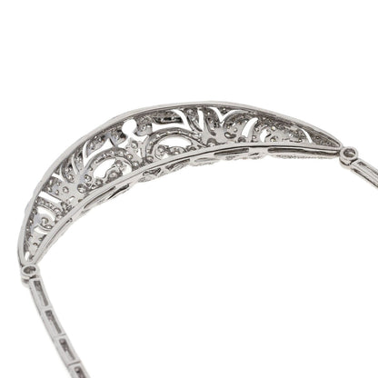 2.29ct Diamond Necklace K18 White Gold 27.4g　Ladies