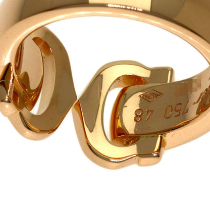CARTIER 2C Boucluse Diamond # 48 Ring K18 Pink Gold Ladies [Used]