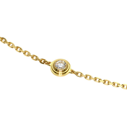 CARTIER Diamant Léger d'Amour Mini Model Diamond Bracelet K18 Yellow Gold Ladies [Used]