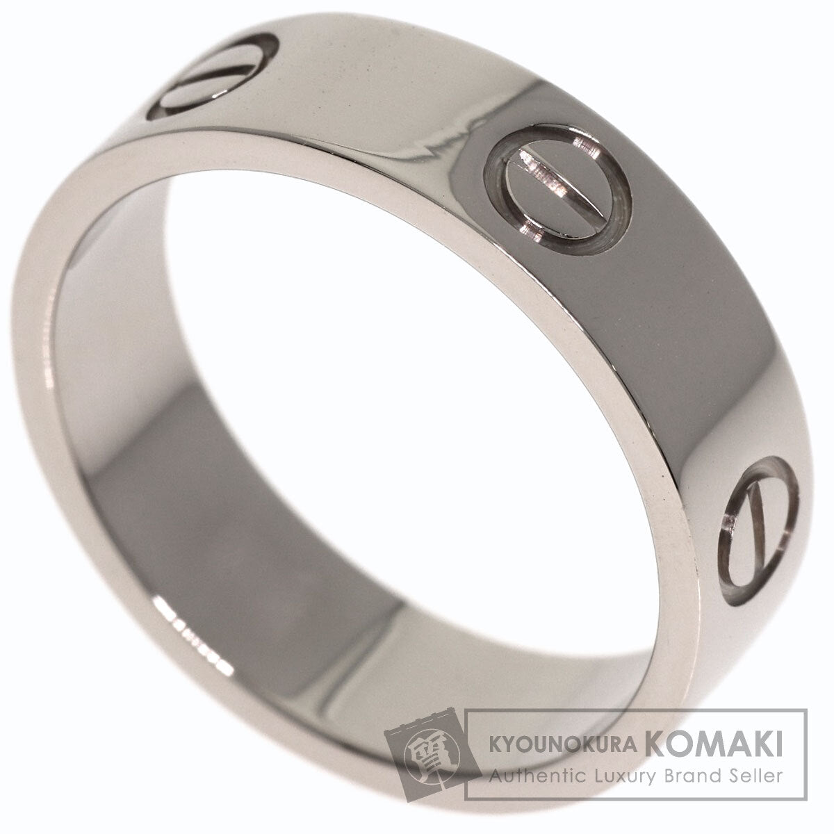 CARTIER love ring #58 Ring K18 White Gold Ladies [Used]