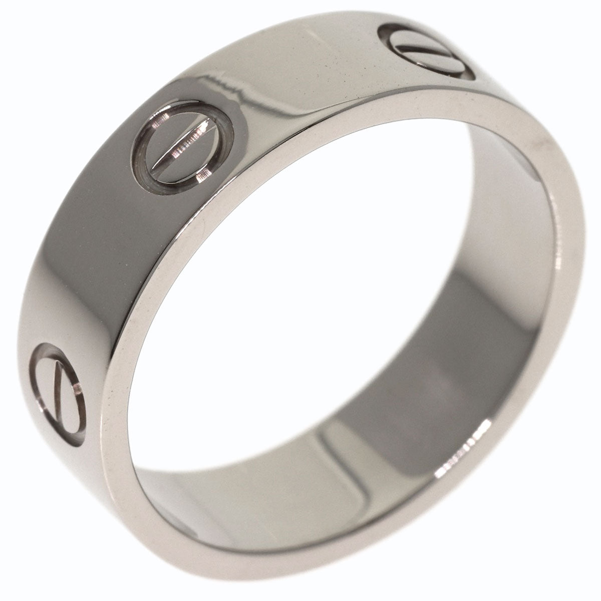 CARTIER love ring #58 Ring K18 White Gold Ladies [Used]