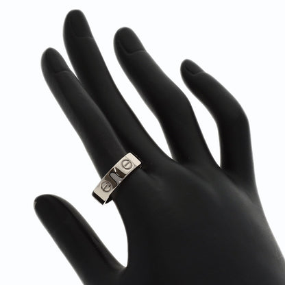 CARTIER love ring #58 Ring K18 White Gold Ladies [Used]