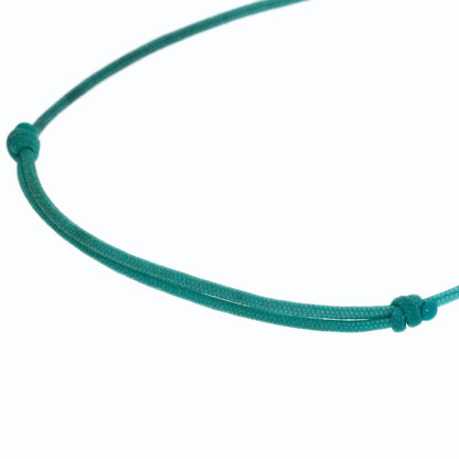 TIFFANY&Co. Return to TIFFANY&Co. Heart Tag Blue Cord Bracelet K18 Yellow Gold Ladies [Used]