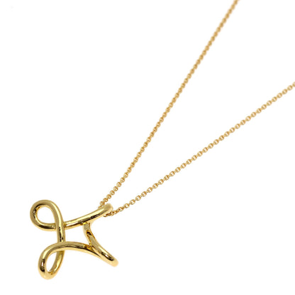 TIFFANY&Co. Open cross Necklace K18 Yellow Gold Ladies [Used]