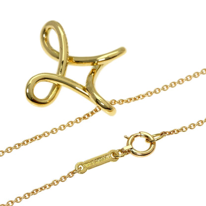 TIFFANY&Co. Open cross Necklace K18 Yellow Gold Ladies [Used]