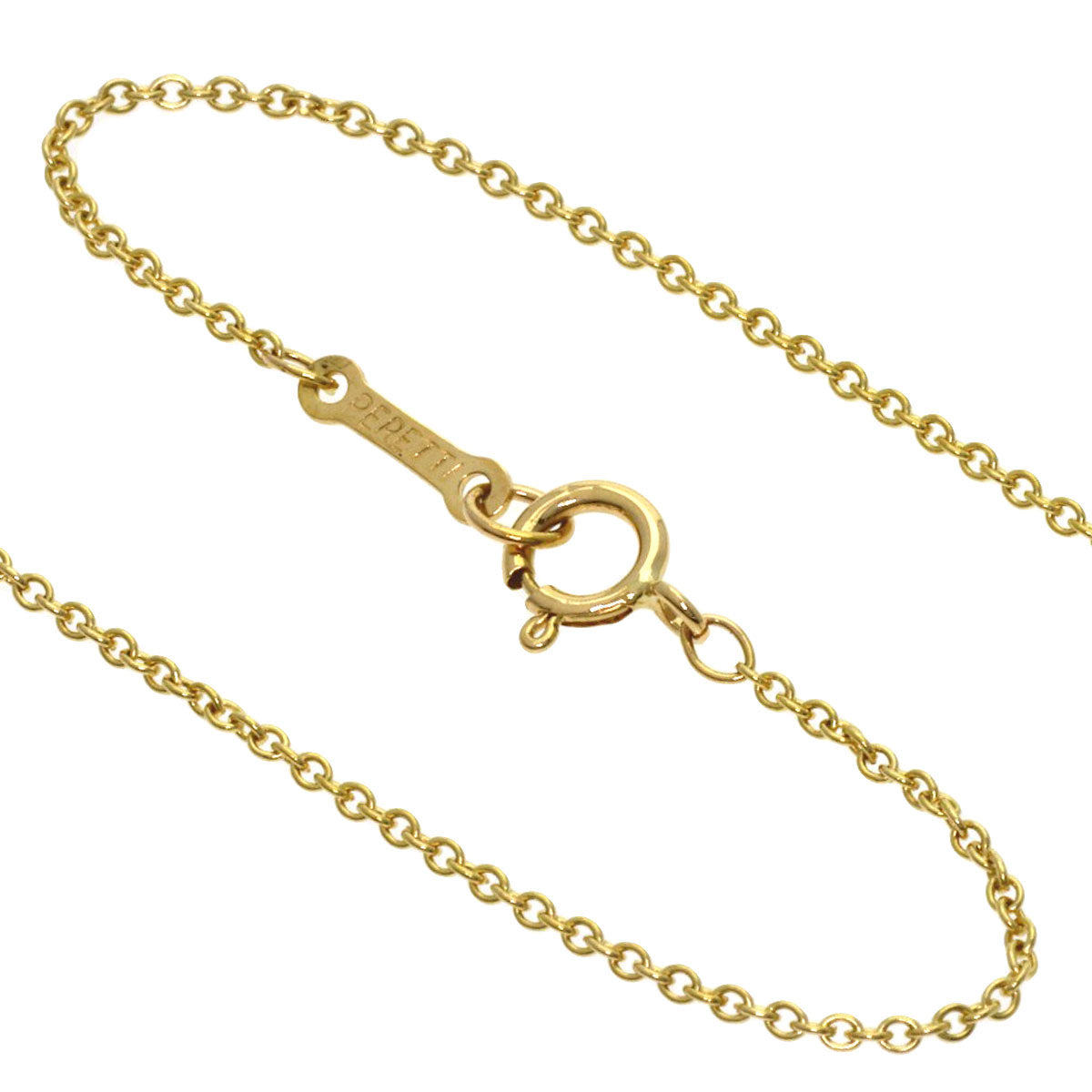 TIFFANY&Co. Bean Necklace K18 Yellow Gold Ladies [Used]