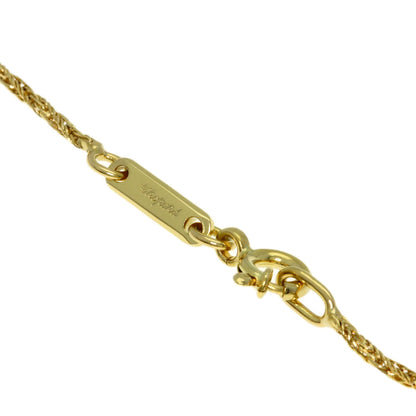 Chopard Happy Diamond Sapphire Ruby Emerald Necklace K18 Yellow Gold Ladies [Used]
