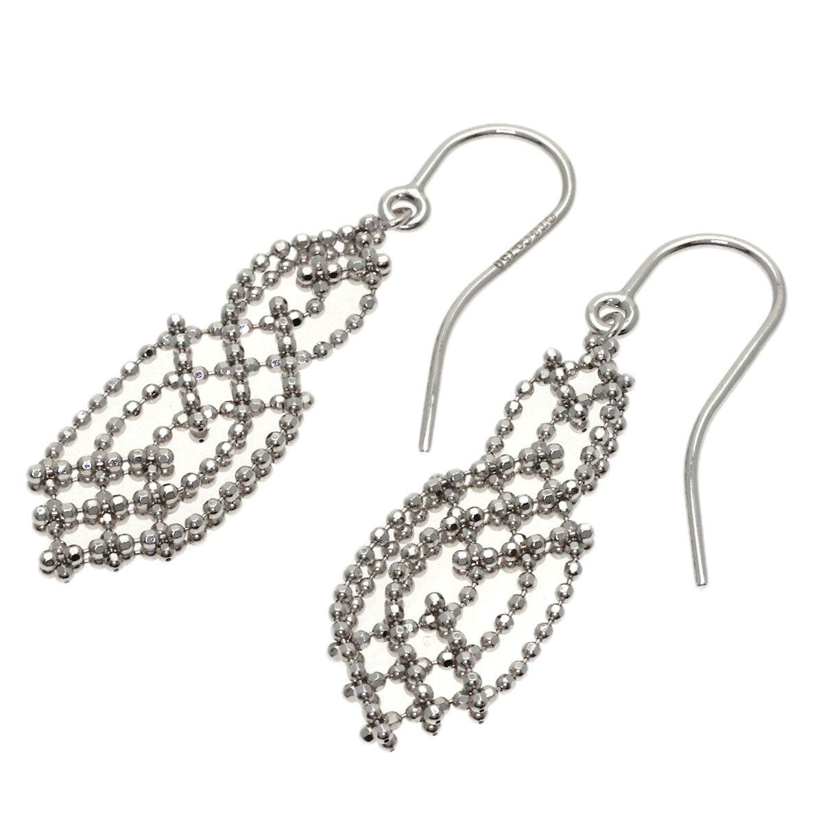 TIFFANY&Co. Fringe hook earring K18 White Gold Ladies [Used]
