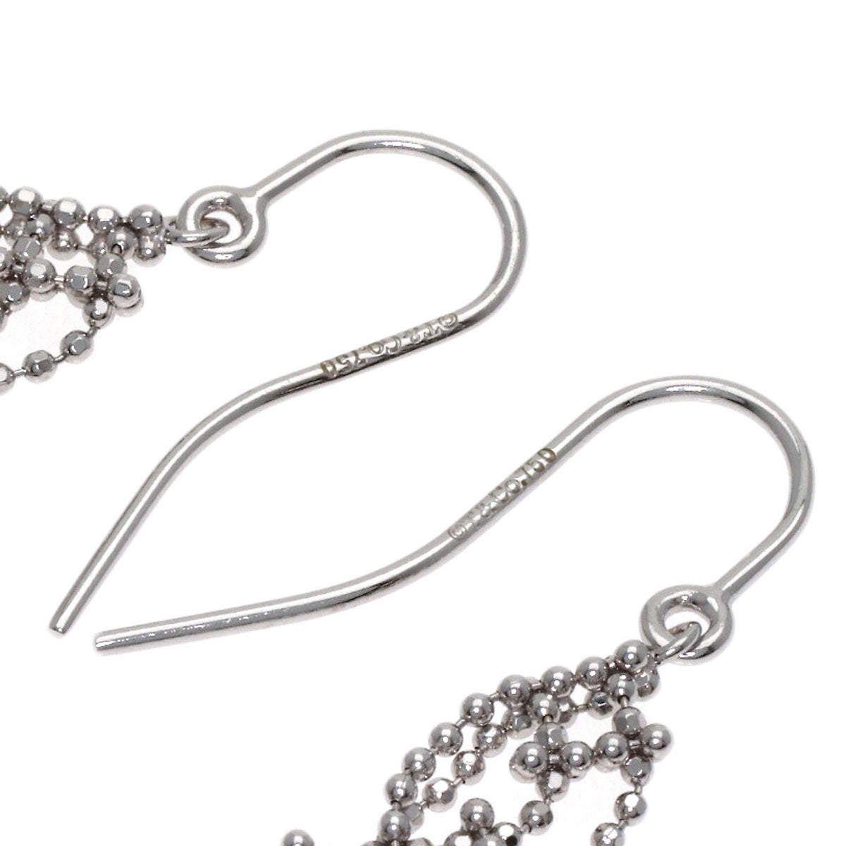 TIFFANY&Co. Fringe hook earring K18 White Gold Ladies [Used]