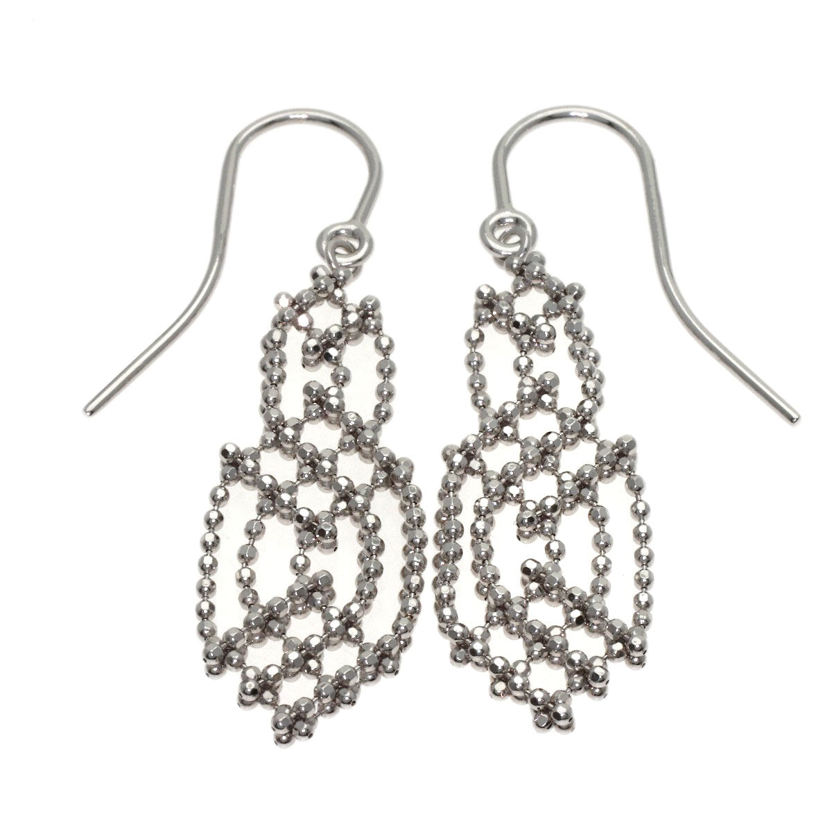 TIFFANY&Co. Fringe hook earring K18 White Gold Ladies [Used]