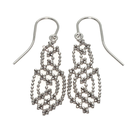 TIFFANY&Co. Fringe hook earring K18 White Gold Ladies [Used]