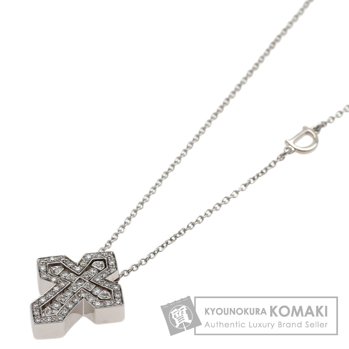 Damiani Belle Epoque Crown, Size S, Diamond Necklace K18 White Gold Ladies [Used]