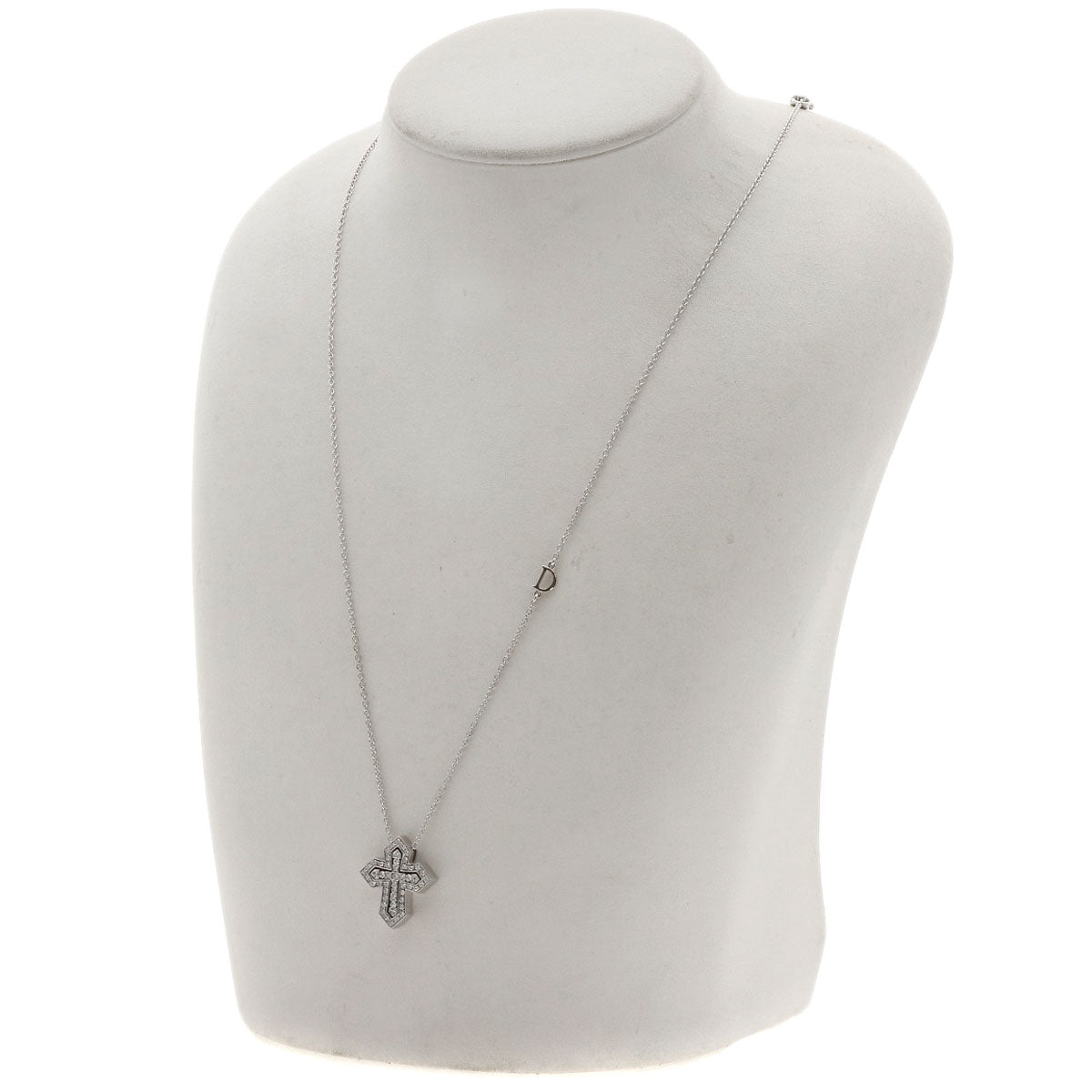 Damiani Belle Epoque Crown, Size S, Diamond Necklace K18 White Gold Ladies [Used]