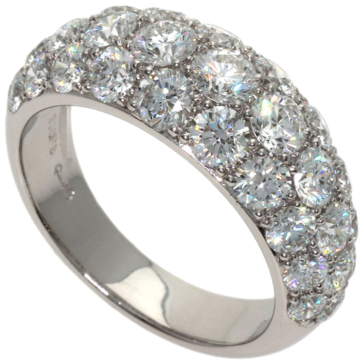 Gimel Diamond Ring Platinum PT950 Ladies [Used]