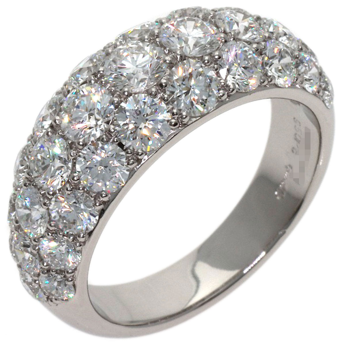 Gimel Diamond Ring Platinum PT950 Ladies [Used]