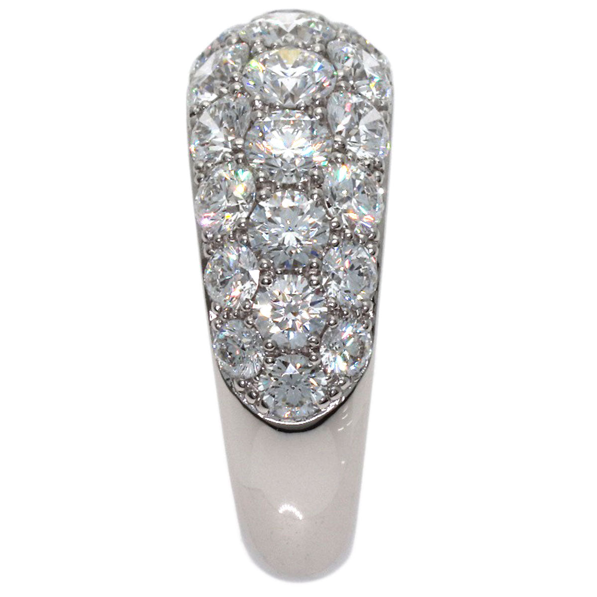 Gimel Diamond Ring Platinum PT950 Ladies [Used]