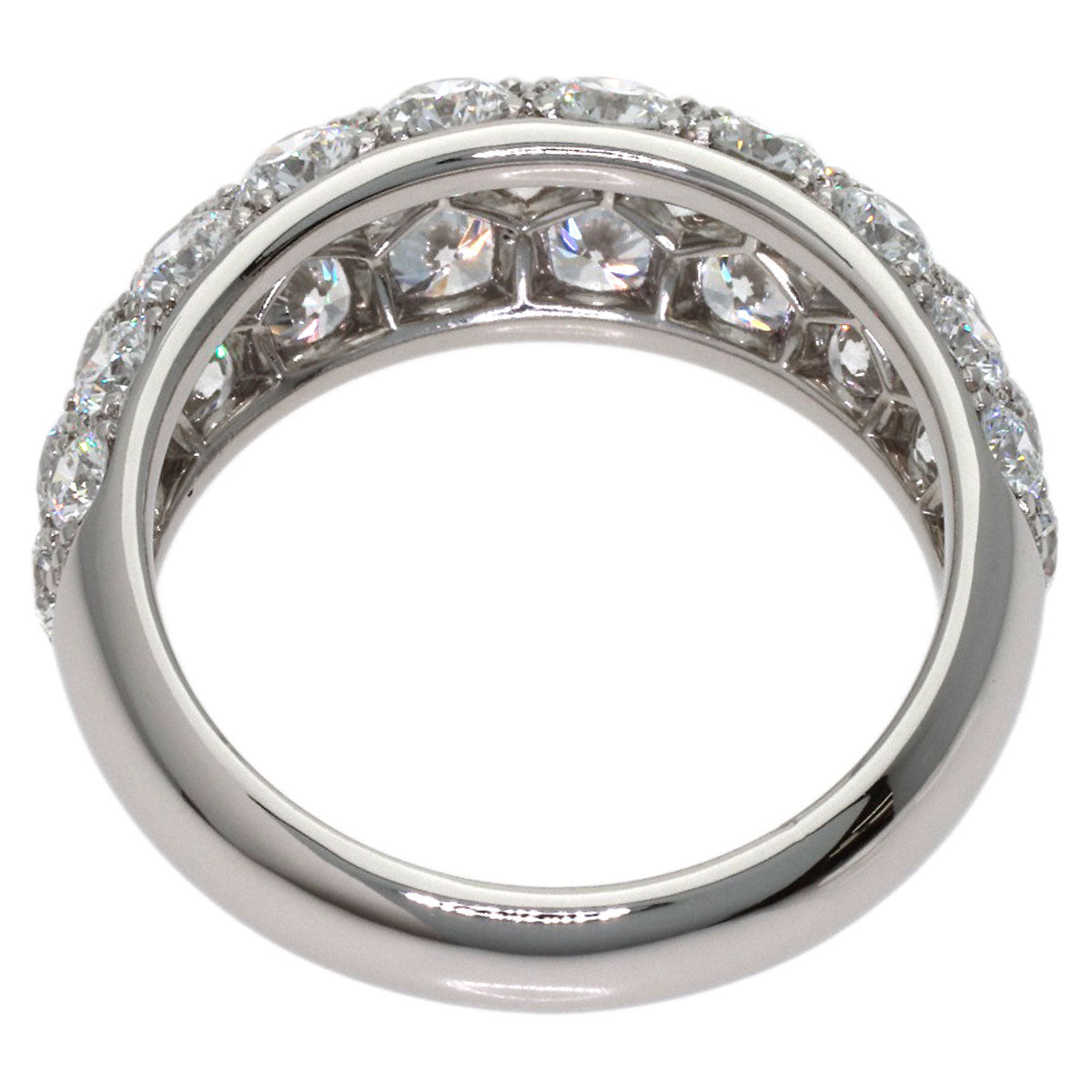 Gimel Diamond Ring Platinum PT950 Ladies [Used]