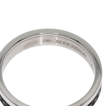 Boucheron Quatre Black Ring #52 Ring K18 White Gold Ladies [Used]