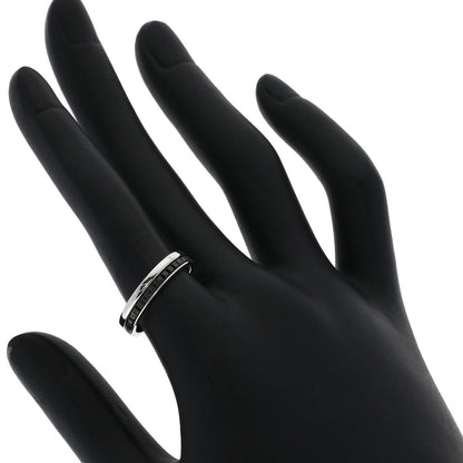 Boucheron Quatre Black Ring #52 Ring K18 White Gold Ladies [Used]