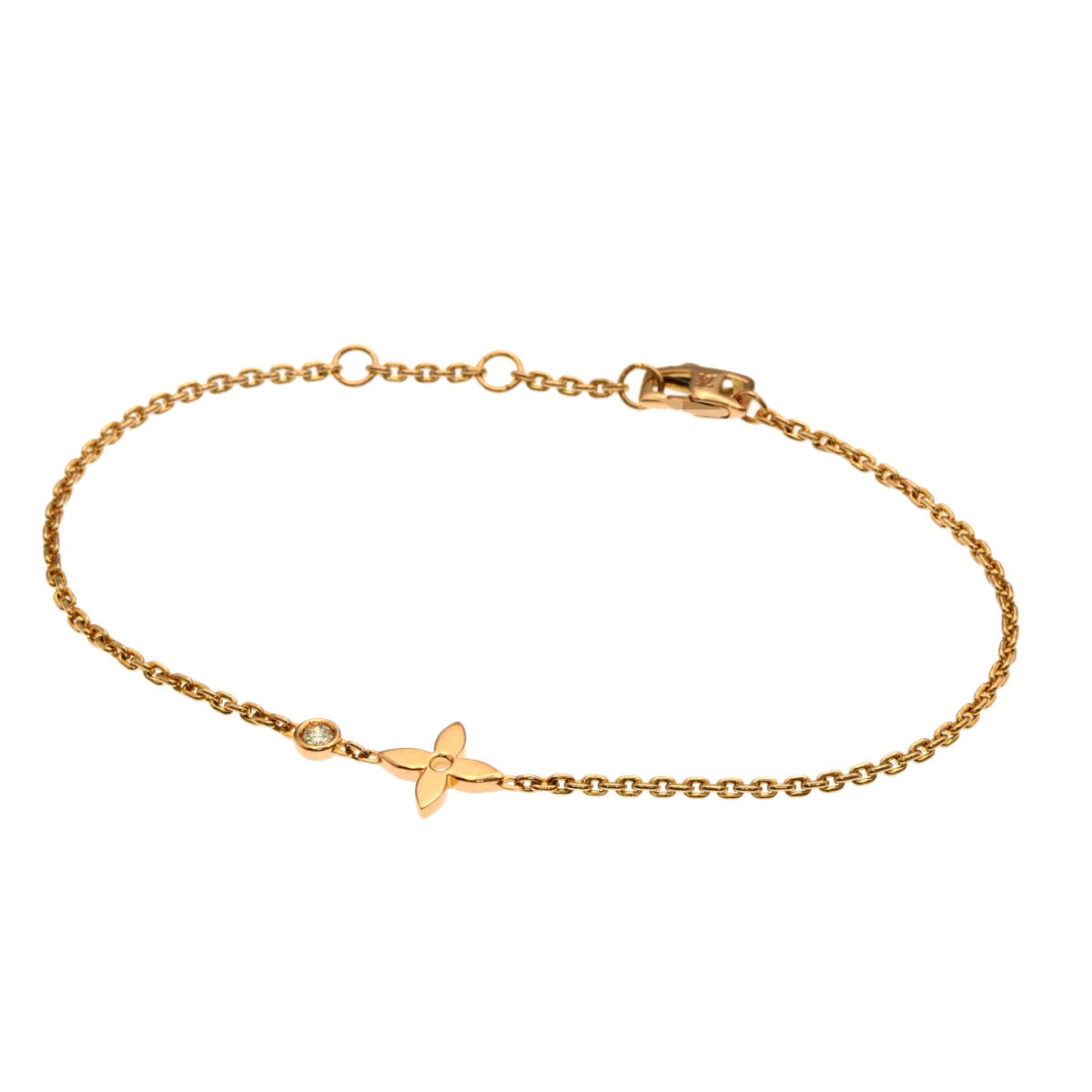 LOUIS VUITTON Ldylle Blossom Diamond Bracelet K18 Pink Gold Ladies [Used]
