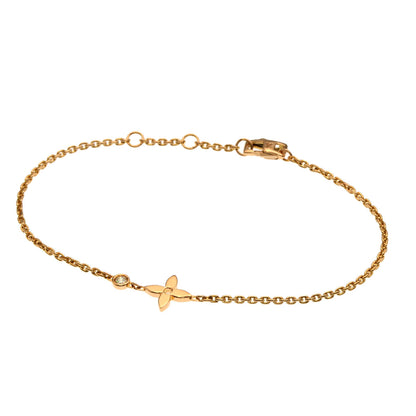 LOUIS VUITTON Ldylle Blossom Diamond Bracelet K18 Pink Gold Ladies [Used]
