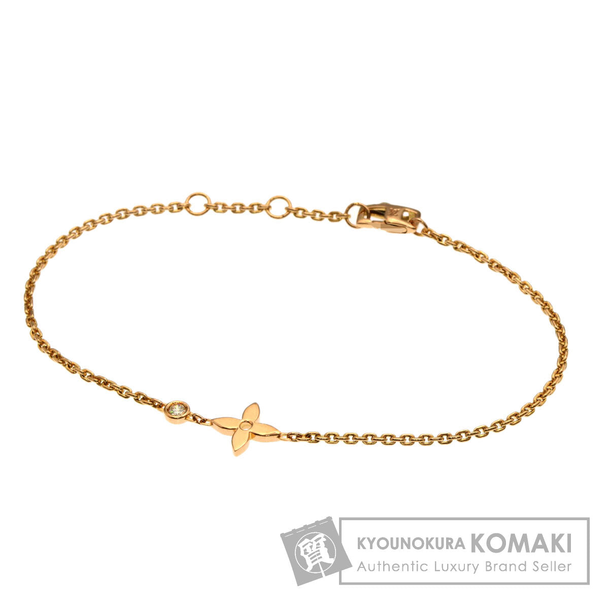 LOUIS VUITTON Ldylle Blossom Diamond Bracelet K18 Pink Gold Ladies [Used]