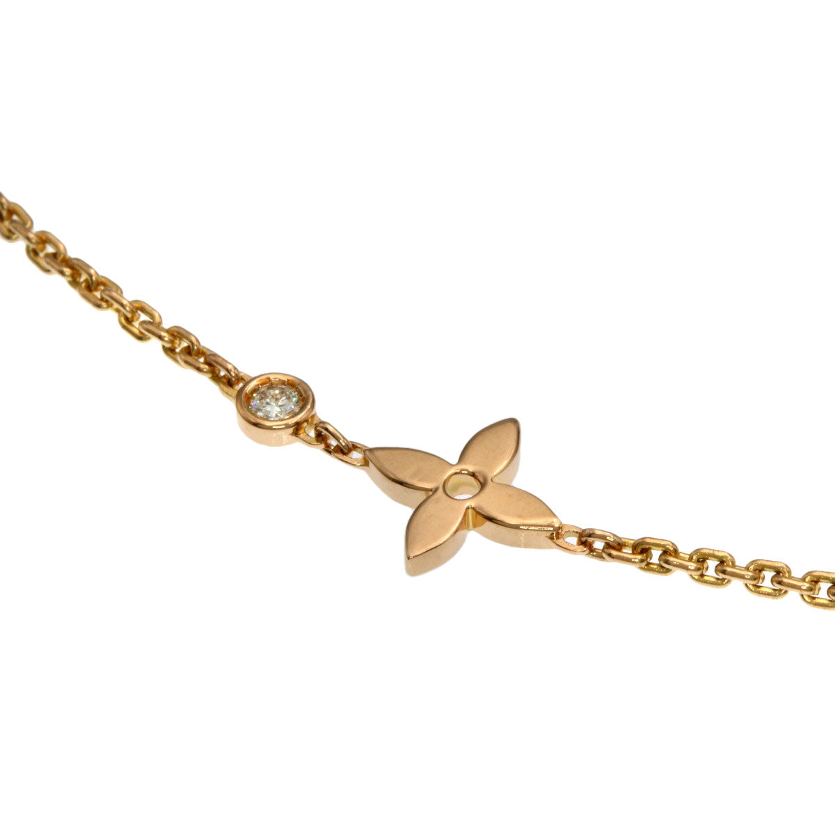 LOUIS VUITTON Ldylle Blossom Diamond Bracelet K18 Pink Gold Ladies [Used]