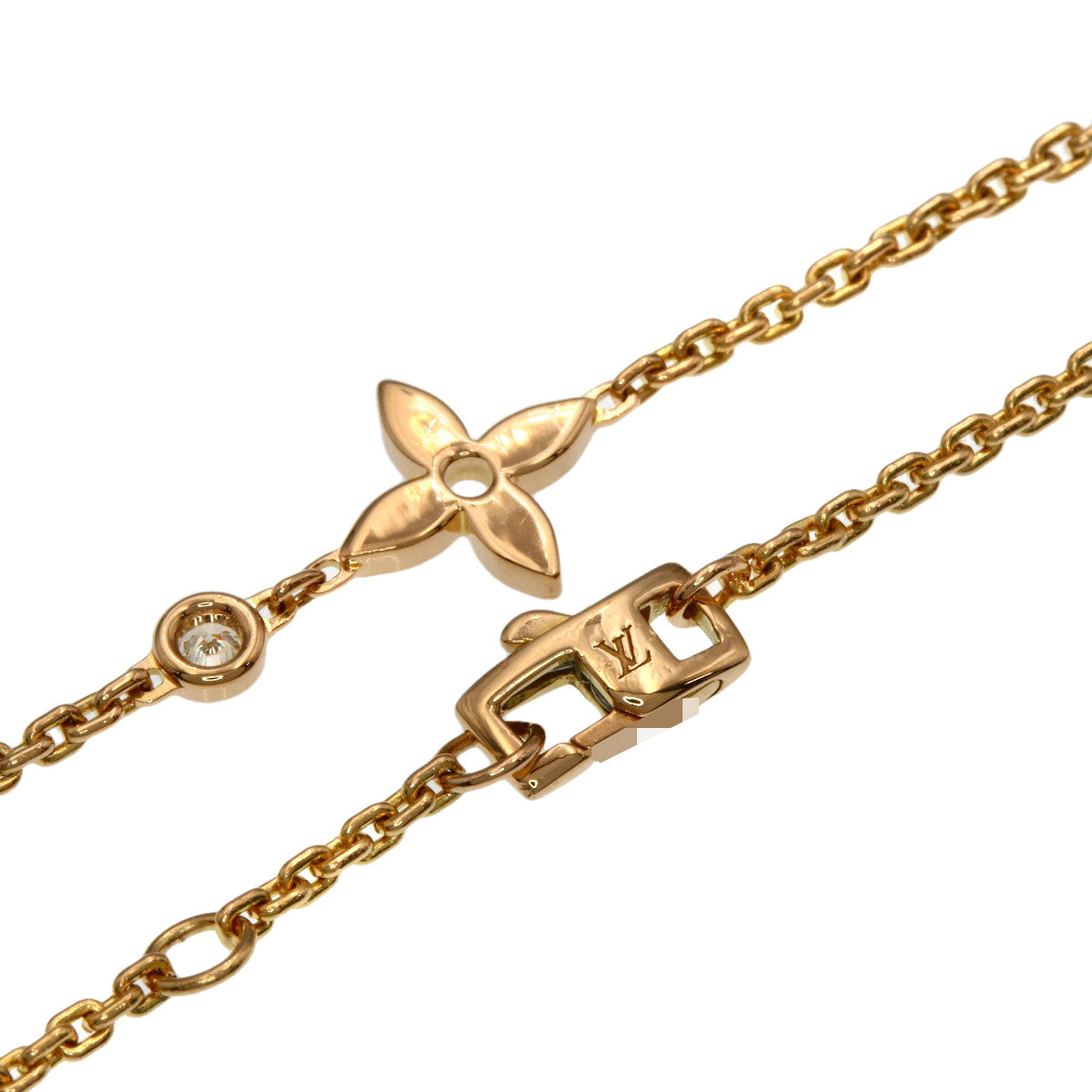 LOUIS VUITTON Ldylle Blossom Diamond Bracelet K18 Pink Gold Ladies [Used]