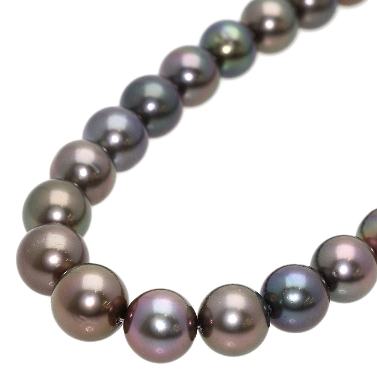 MIKIMOTO Tahitian pearl Pearl Necklace K18 White Gold Ladies [Used]
