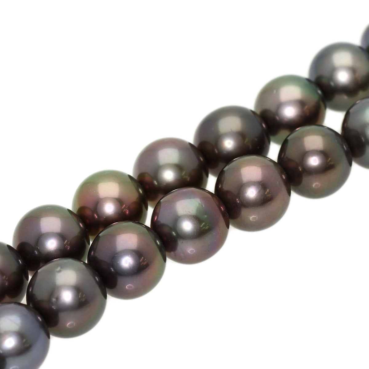 MIKIMOTO Tahitian pearl Pearl Necklace K18 White Gold Ladies [Used]