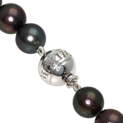 MIKIMOTO Tahitian pearl Pearl Necklace K18 White Gold Ladies [Used]