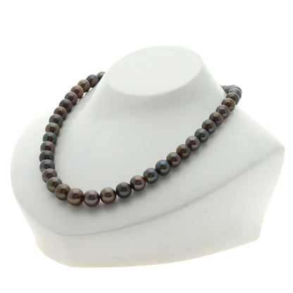 MIKIMOTO Tahitian pearl Pearl Necklace K18 White Gold Ladies [Used]