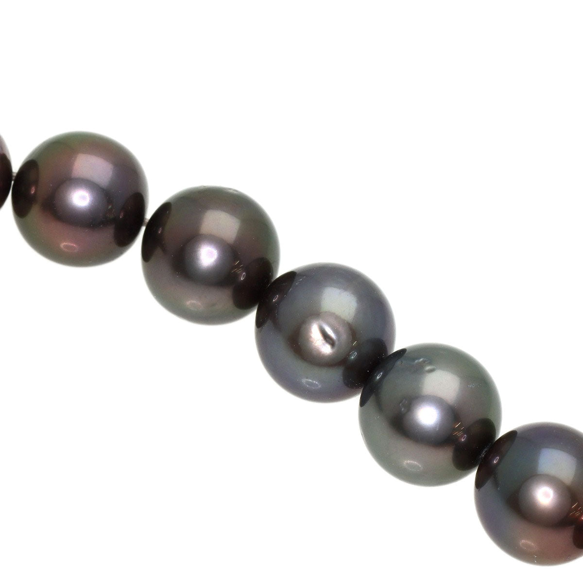 MIKIMOTO Tahitian pearl Pearl Necklace K18 White Gold Ladies [Used]