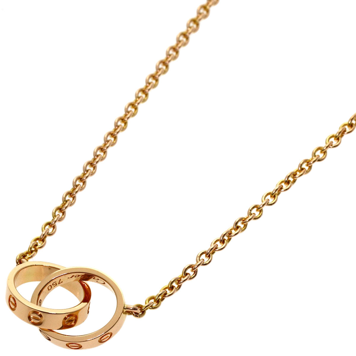 CARTIER Baby love Necklace K18 Pink Gold Ladies [Used]