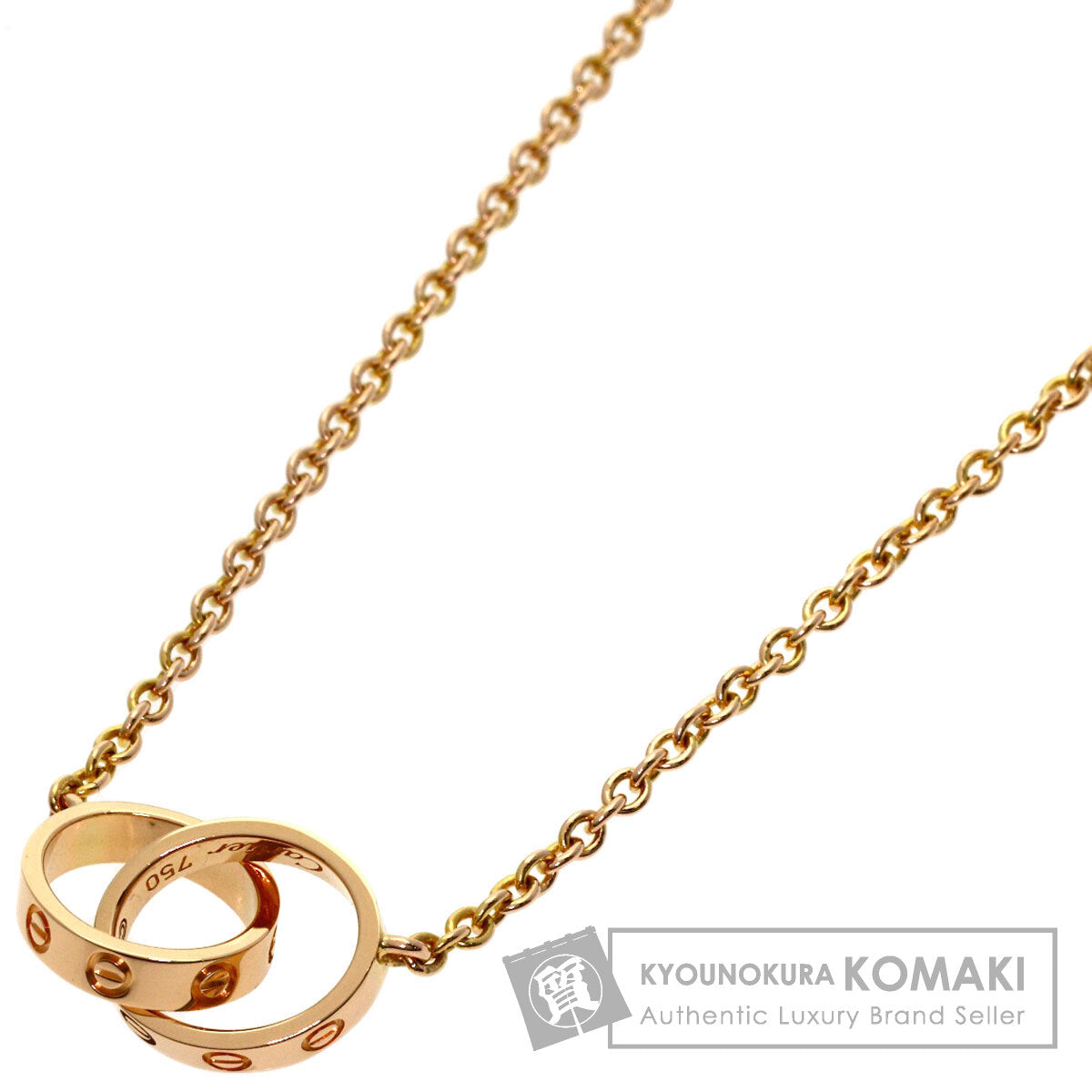 CARTIER Baby love Necklace K18 Pink Gold Ladies [Used]
