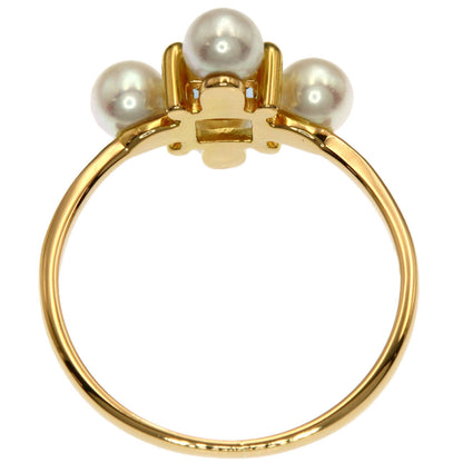 TASAKI Aquamarine Pearl Pearl Ring K18 Yellow Gold Ladies [Used]