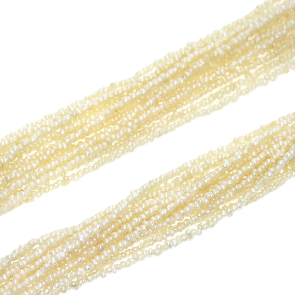 TASAKI Poppy Pearls (15 strands) Necklace Silver Ladies [Used]