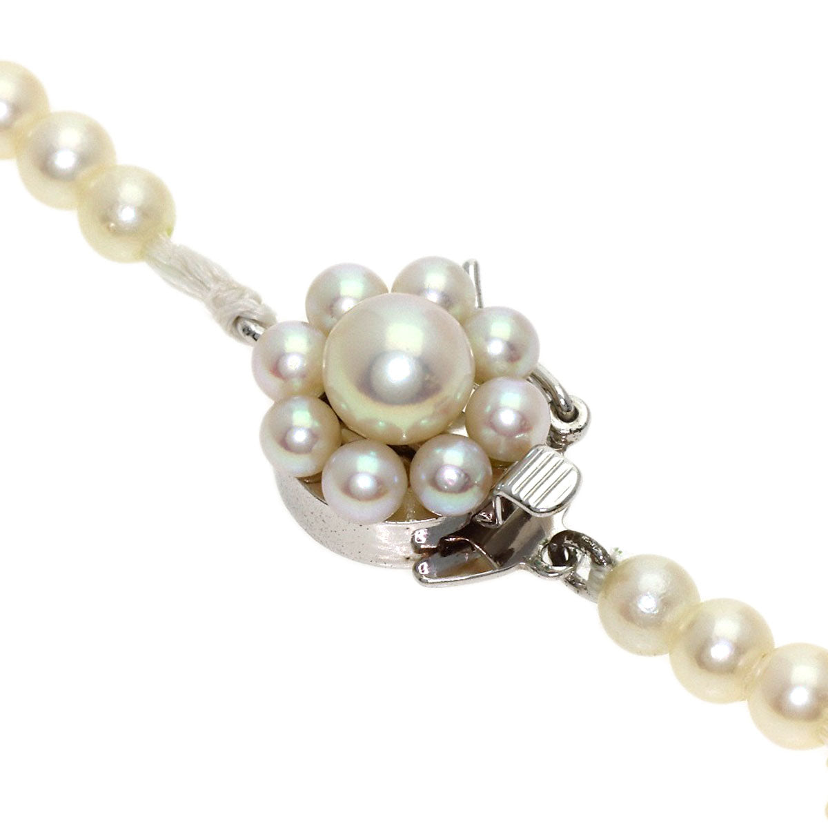 TASAKI Poppy Pearls (15 strands) Necklace Silver Ladies [Used]