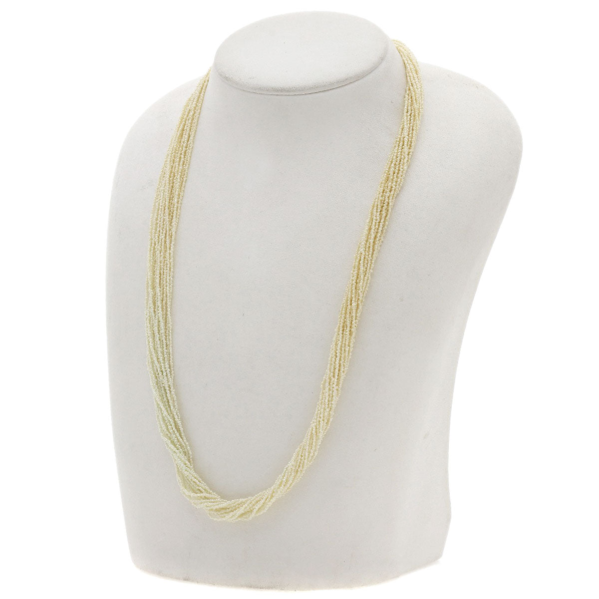 TASAKI Poppy Pearls (15 strands) Necklace Silver Ladies [Used]