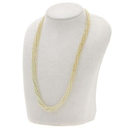 TASAKI Poppy Pearls (15 strands) Necklace Silver Ladies [Used]