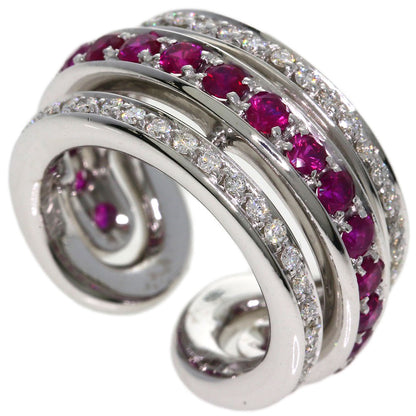 ANTONINI Ruby Diamond Ring K18 White Gold Ladies [Used]