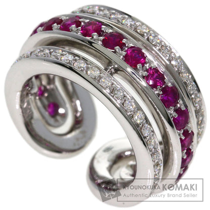 ANTONINI Ruby Diamond Ring K18 White Gold Ladies [Used]
