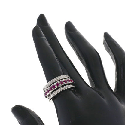 ANTONINI Ruby Diamond Ring K18 White Gold Ladies [Used]